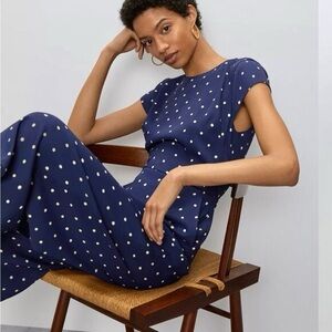 Aritzia Babaton Hamptons Polka Dot Jumpsuit